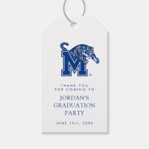 Memphis Tigers Mascot with Block M Logo Gift Tags