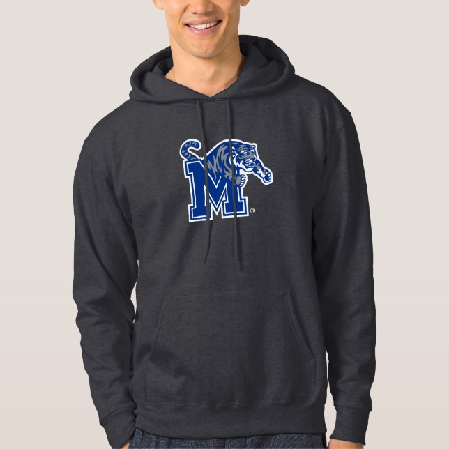 Memphis Tigers Mascot with Block M Logo Hoodie (Front)