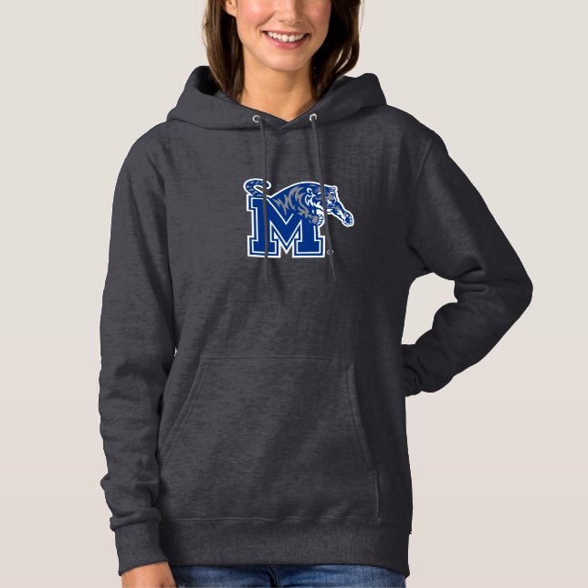 Memphis Tigers Mascot with Block M Logo Hoodie (Front)