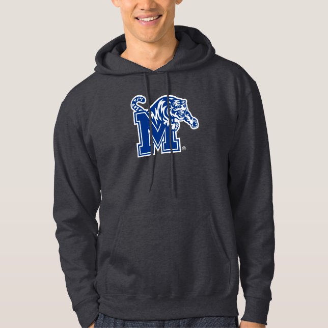 Memphis Tigers Mascot with Block M Logo Hoodie (Front)