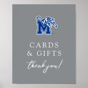 Memphis Tigers Mascot with Block M Logo Poster