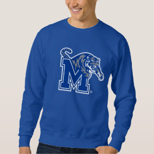 Memphis Tigers Mascot with Block M Logo Sweatshirt