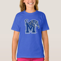 Memphis Tigers Mascot with Block M Logo