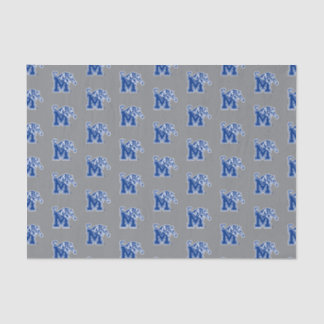 Memphis Tigers Mascot with Block M Logo Tissue Paper