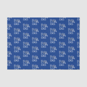 Memphis Tigers Mascot with Block M Logo Tissue Paper