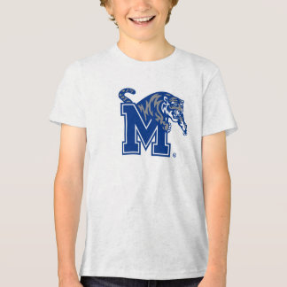 Memphis Tigers Mascot with Block M Logo Tri-Blend Shirt