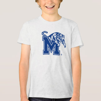Memphis Tigers Mascot with Block M Logo Tri-Blend Shirt
