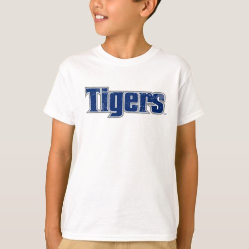 Memphis Tigers Word Mark Distressed T_Shirt