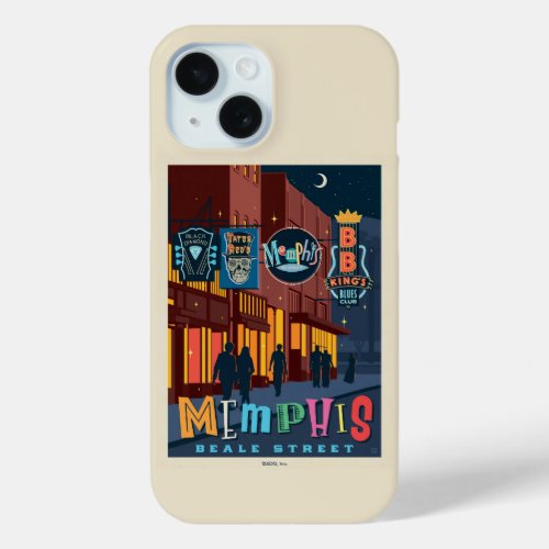 Memphis TN  Beale Street Neon iPhone 15 Case