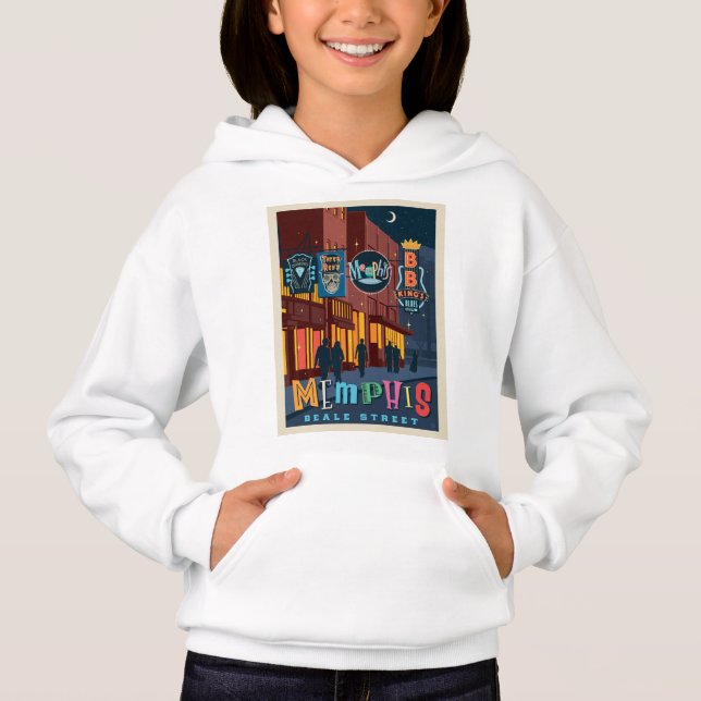 Memphis, TN | Beale Street Neon Hoodie (Front)