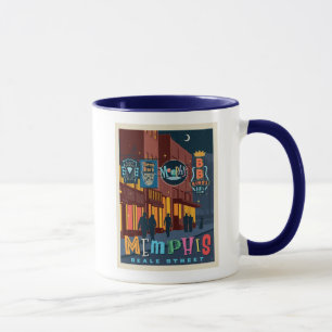 Memphis, TN Beale Street Neon Mug