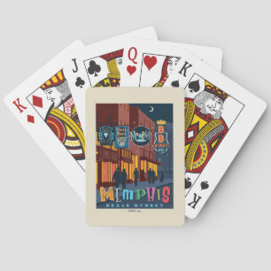Memphis, TN   Beale Street Neon Poker Cards