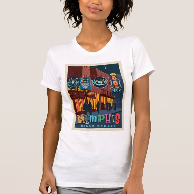Memphis, TN | Beale Street Neon T-Shirt (Front)
