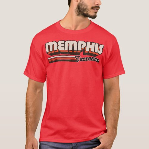 Memphis TN City Stripes T_Shirt