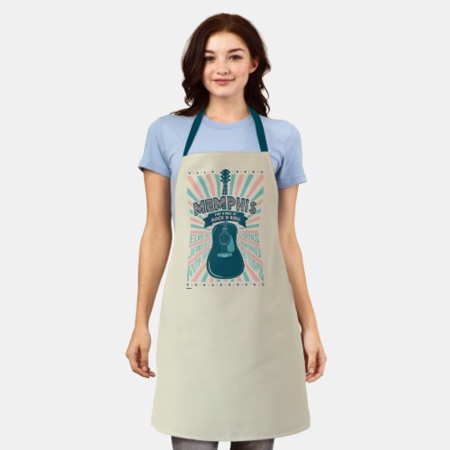 Memphis TN Guitar Series  Rock_N_Roll Apron