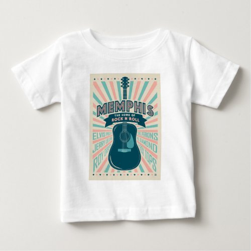 Memphis TN Guitar Series  Rock_N_Roll Baby T_Shirt