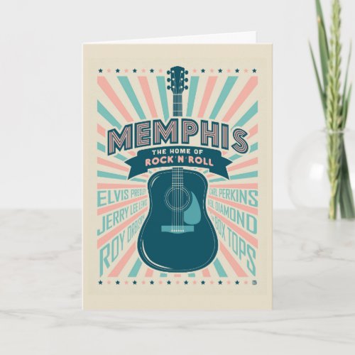 Memphis TN Guitar Series  Rock_N_Roll Card