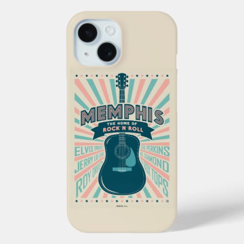 Memphis TN Guitar Series  Rock_N_Roll iPhone 15 Case