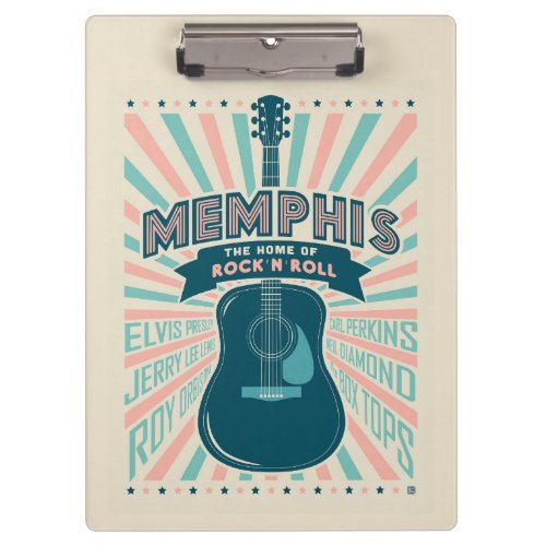 Memphis TN Guitar Series  Rock_N_Roll Clipboard