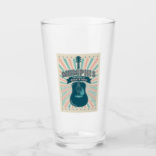 Memphis TN Guitar Series  Rock_N_Roll Glass