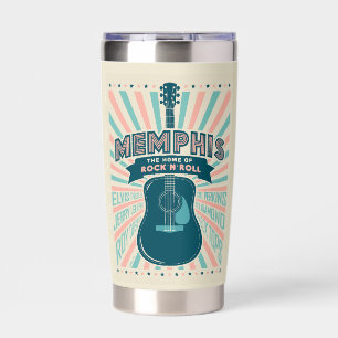 Memphis, TN: Guitar Series   Rock-N-Roll Insulated Tumbler