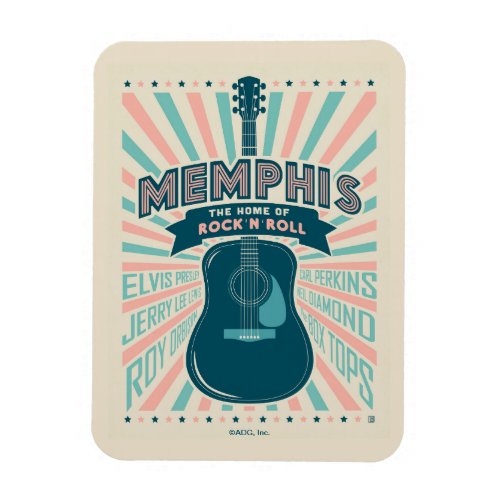 Memphis TN Guitar Series  Rock_N_Roll Magnet