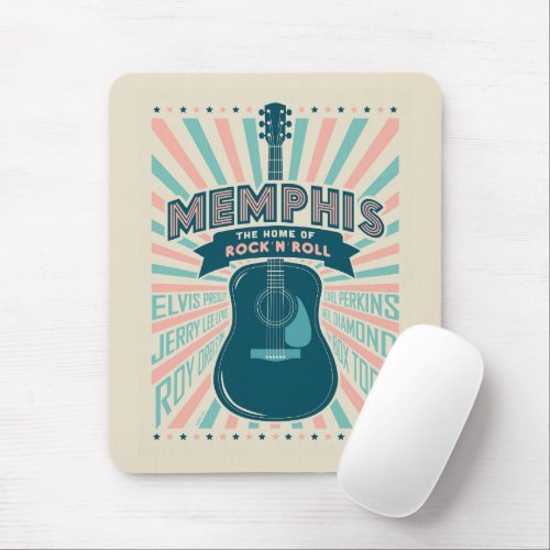 Memphis TN Guitar Series  Rock_N_Roll Mouse Pad