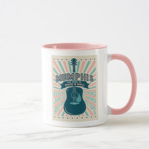 Memphis TN Guitar Series  Rock_N_Roll Mug