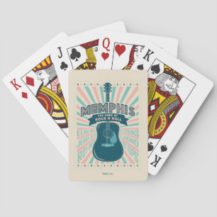 Memphis, TN: Guitar Series Rock-N-Roll Poker Cards