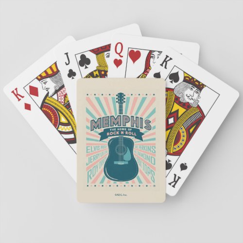 Memphis TN Guitar Series  Rock_N_Roll Poker Cards