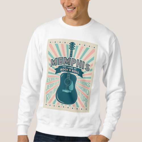 Memphis TN Guitar Series  Rock_N_Roll Sweatshirt