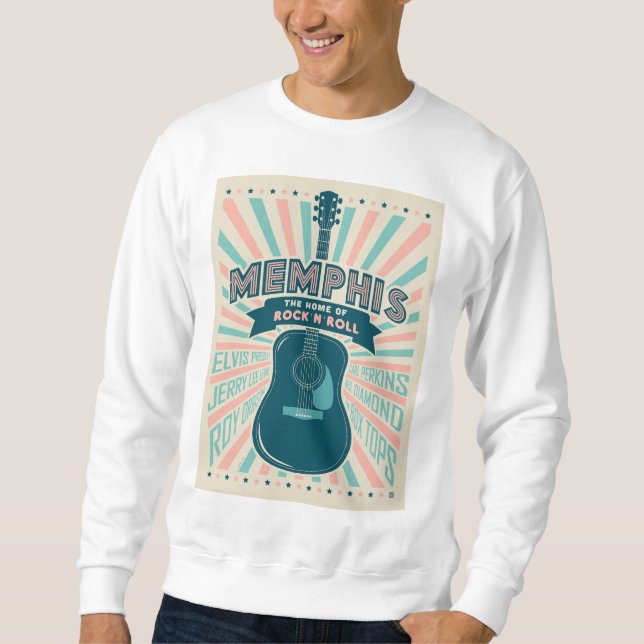 Memphis, TN: Guitar Series | Rock-N-Roll Sweatshirt (Front)