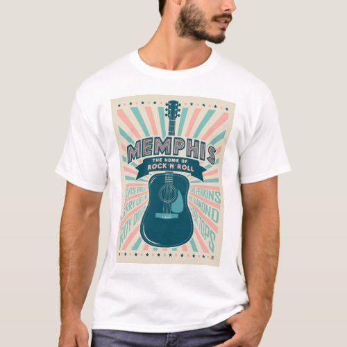 Memphis TN Guitar Series  Rock_N_Roll T_Shirt