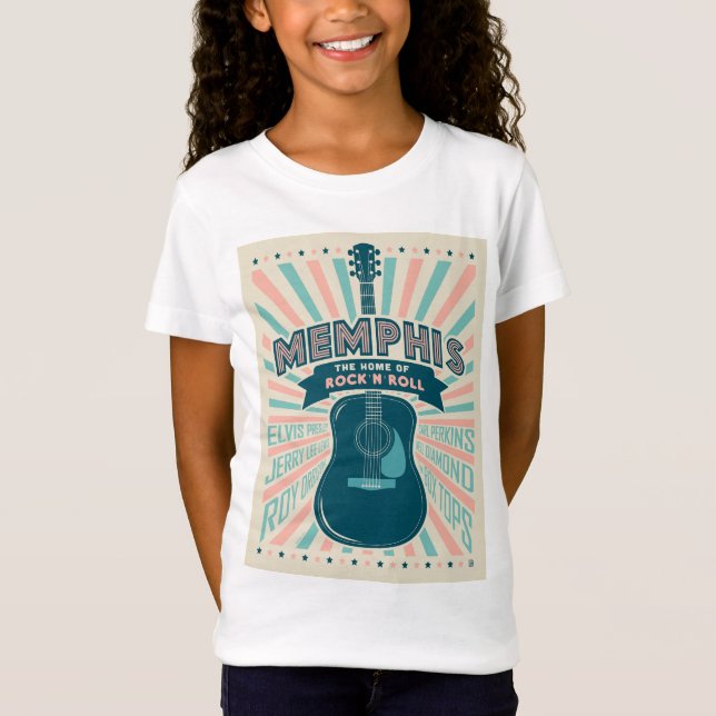 Memphis, TN: Guitar Series | Rock-N-Roll T-Shirt (Front)