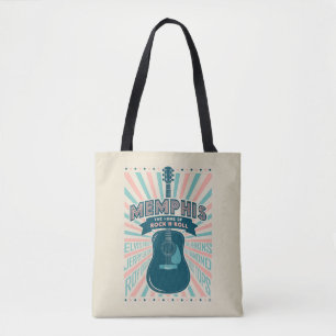 Memphis, TN: Guitar Series   Rock-N-Roll Tote Bag