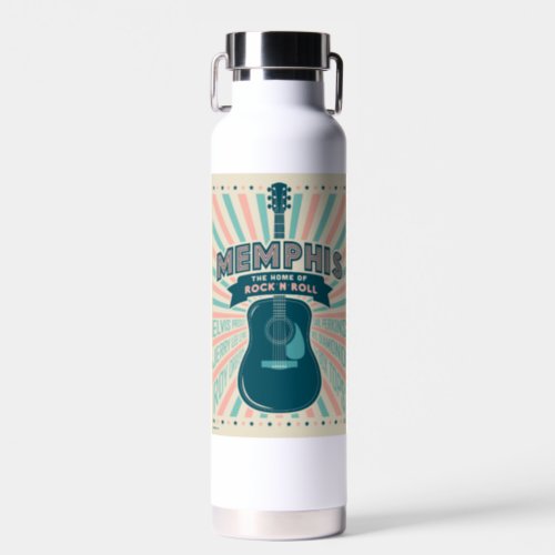 Memphis TN Guitar Series  Rock_N_Roll Water Bottle