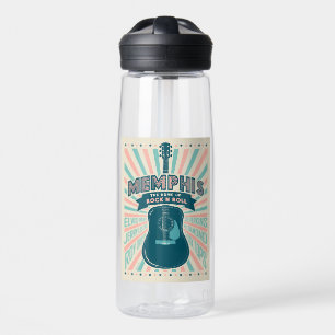 Memphis, TN: Guitar Series Rock-N-Roll Water Bottle