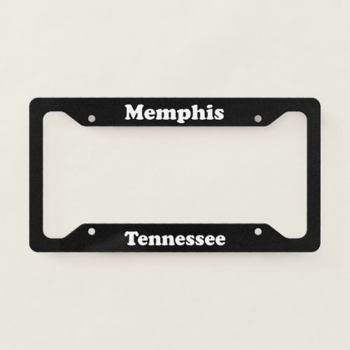 Memphis TN License Plate Frame