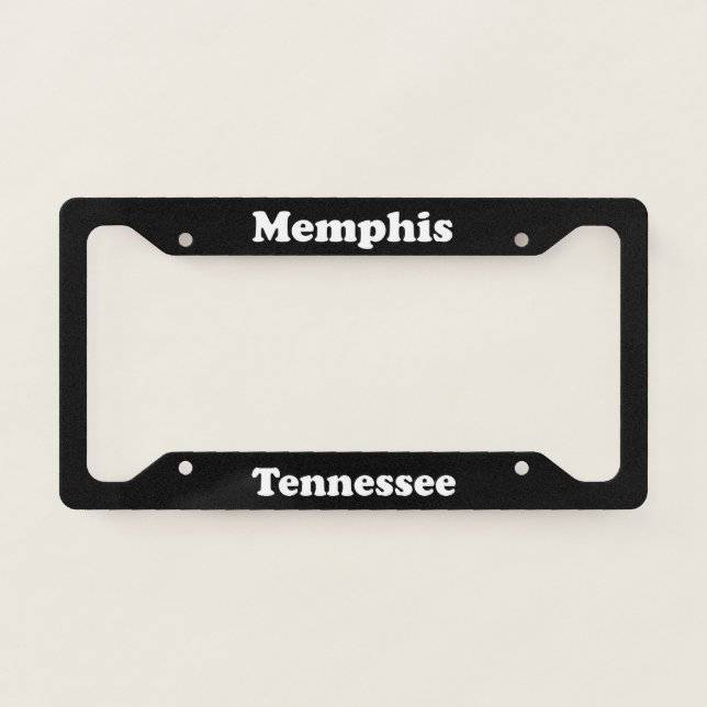 Memphis TN License Plate Frame (Front)