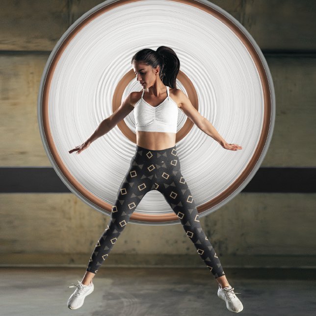 Memphis Triangle Capri Leggings (Creator Uploaded)