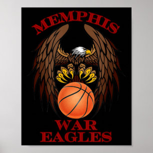 Memphis War Eagles Basketball Ii  Poster