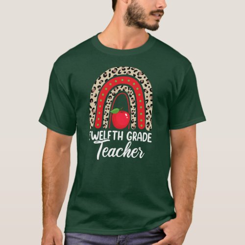 Men 12th Grade Teacher Women Back To School T_Shirt