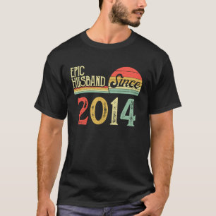 Men 8th Wedding Anniversary  Epic Husband Since 20 T-Shirt
