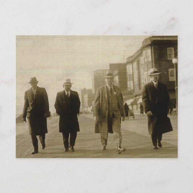 Men About Town Postcard (Front)