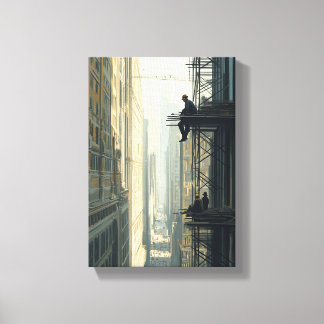 Men Above the Avenue Canvas Print