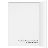 Men And A Woman In Courtyard By Pieter De Hooch (Inside (Left))