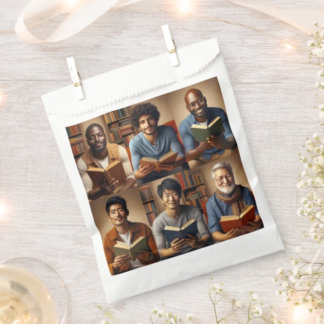 Men and Books Favor Bag (Clipped)