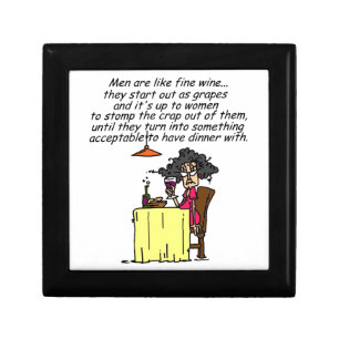 Men and FIne Wine Humor Gift Box