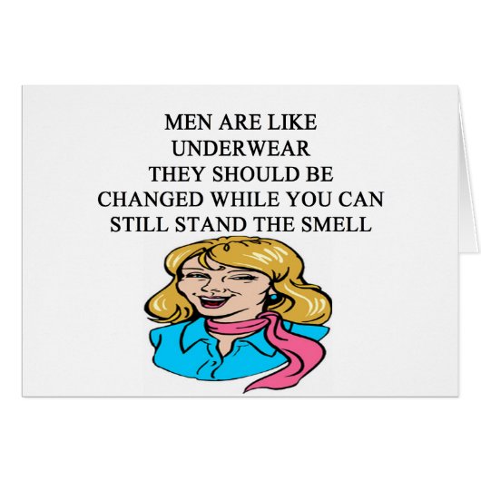 MEN are like underwear Cards (Front Horizontal)