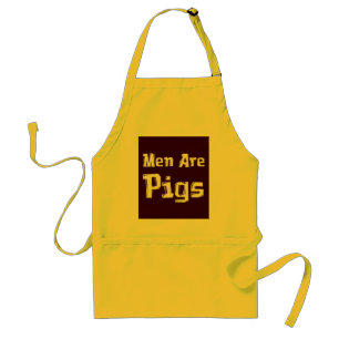 Men Are Pigs Gifts Adult Apron